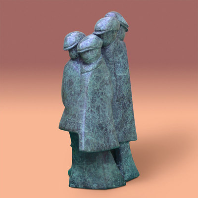Bronze sculpture - Chattering breezes