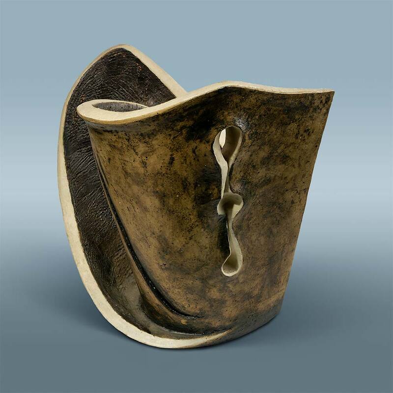 Stoneware sculpture - Moon Catcher