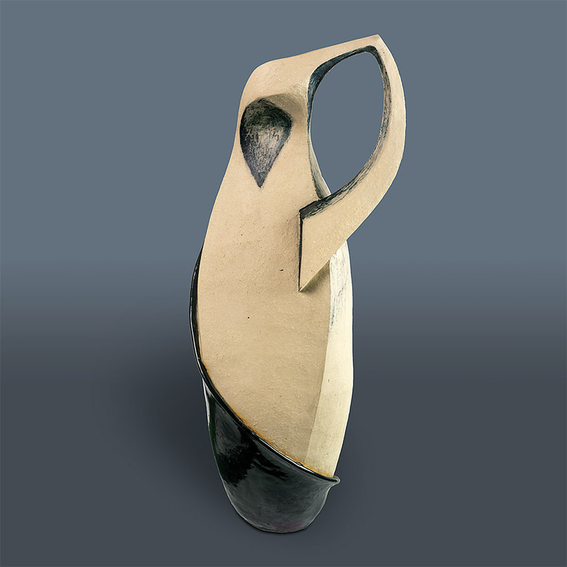 Stoneware sculpture - Ozone Guardian Abstract