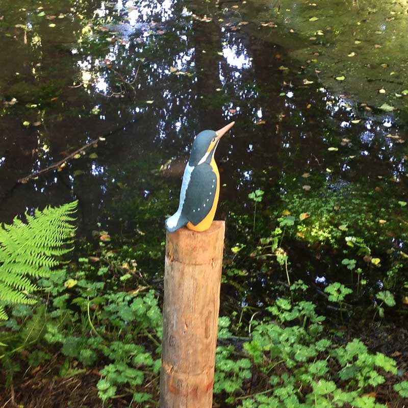 stoneware sculpture - kingfisher - Ozymandias King of Kings