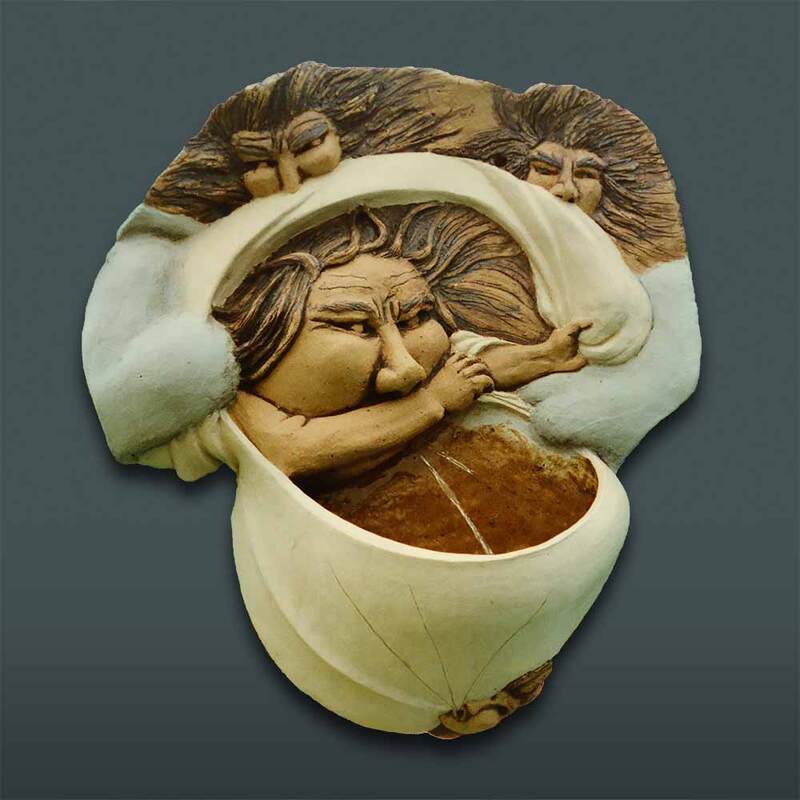 The Four Winds (53cm self-contained ceramic fountain)