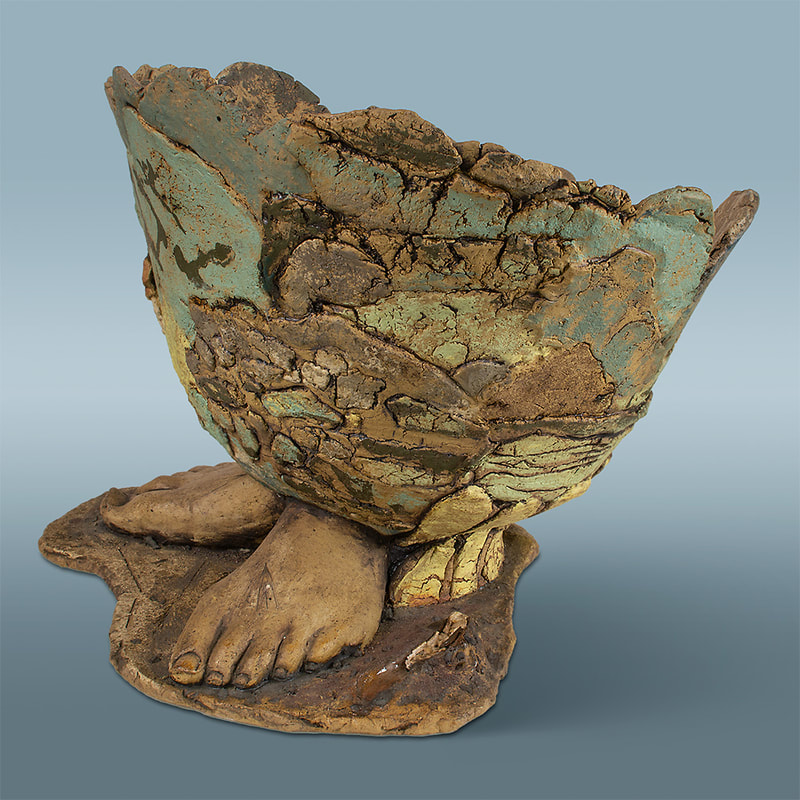 Stoneware sculpture - Up-Down II
